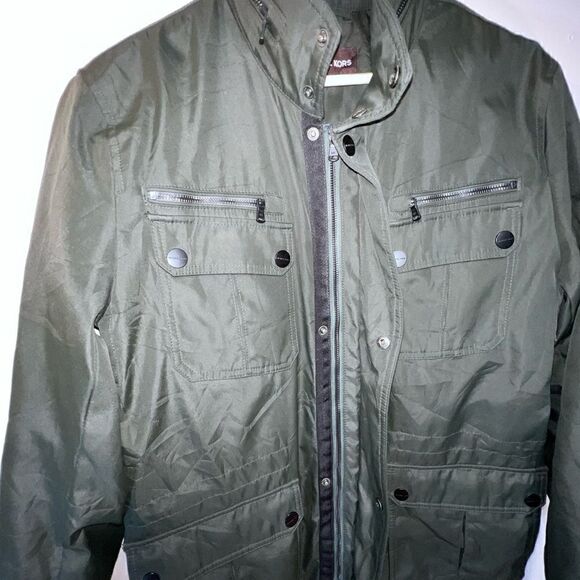 NWOT Michael Kors Mens Military Field Jacket Coat Green Size M - Picture 5 of 12